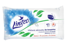 Linteo Kúpeľňa vlhčené obrúsky 40 kusov, 180 x 200 mm