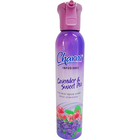 Charm Infusions Levanduľa a sladký hrášok - osviežovač vzduchu s rozprašovačom 240 ml