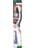 Signal Nature Elements Silver Charcoal mäkká zubná kefka s aktívnym uhlím 1 kus