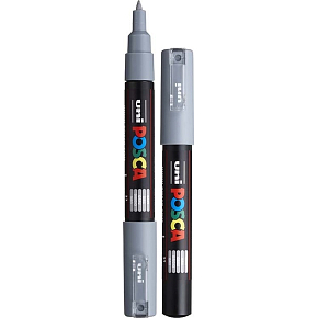 Posca Univerzálny akrylový popisovač 0,7 - 1 mm sivý PC-1M