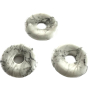 Magnezit / Howlit biely Donut prírodný kameň 30 mm, čistiaci kameň