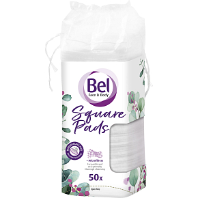 Bel Beauty odlíčovacie tampóny štvorcové 50 ks