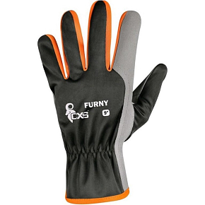 CXS Furny Kombi pracovné rukavice veľkosť 9 blister, 1 pár CXS Furny Kombi pracovné rukavice veľkosť 9 blister, 1 pár