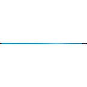 Spokar hůl k metle kovová, jemný závit, plastový potah, 120 cm