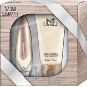 Naomi Campbell Naomi Campbell toaletná voda 15 ml + telové mlieko 50 ml, darčeková sada Naomi Campbell Naomi Campbell toaletná voda 15 ml + telové mlieko 50 ml, darčeková sada