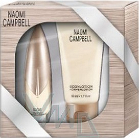 Naomi Campbell Naomi Campbell toaletná voda 15 ml + telové mlieko 50 ml, darčeková sada