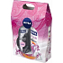 Nivea Kazclear sprchový gél 250 ml + antiperspirant sprej 150 ml, pre ženy kozmetická sada