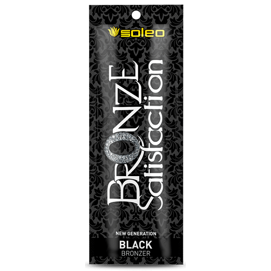 Bronze Satisfaction Black Opaľovacie multi bronzer s vôňou stružiny a zmrzliny do solárií 5 ml