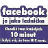Nekupto Darčeky s humorom Magnet ledničkový Facebook je ako 9 x 6,5 cm