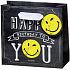 BSB Luxusná darčeková papierová taška 23 x 19 x 9 cm Smiley LDT 377-A5