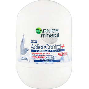 Garnier Mineral Action Control+ Klinicky testovaný guľôčkový antiperspirant, 50 ml