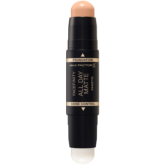 Max Factor Facefinity All Day Matte Panstik 2v1 zmatňujúci báza a make-up v tyčinke 42 Ivory 5 g