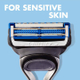 Gillette Skinguard holiaci strojček 1 kus + Skinguard Sensitive gél na holenie 200 ml, kozmetická sada pre mužov