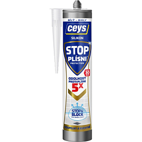 Ceys Stop Plísni sanitárny silikón, biely, 280 ml Ceys Stop Plísni sanitárny silikón, biely, 280 ml