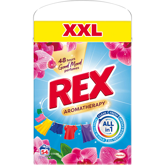 Rex Aromatherapy Orchid prací prášok, 54 prania