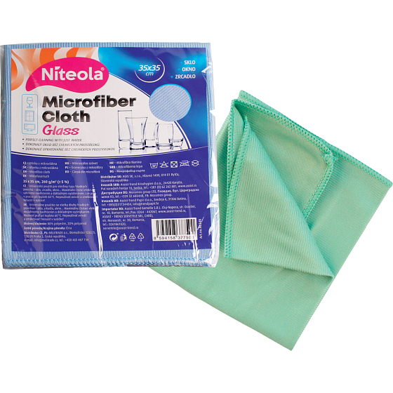Niteola Glass utierka na sklo z mikrovlákna 35 × 35 cm, 260 g