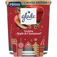 Glade vonná svíčka Twinkling Apple & Cinnamon 112 g