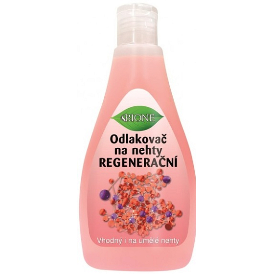 Bione Cosmetics Regeneračný odlakovač na nechty s keratínom vhodný aj na umelé nechty 200 ml