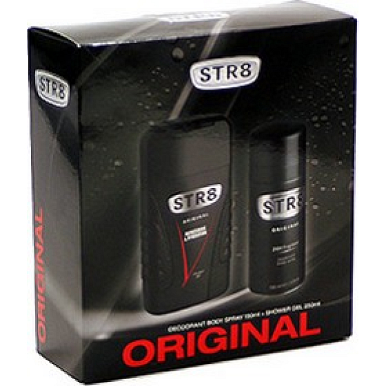 Str8 Original sprchový gél 250 ml + dezodorant sprej 150 ml, kozmetická sada