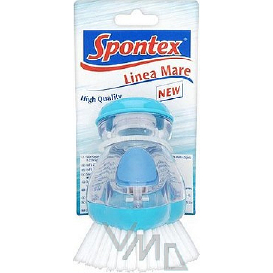 Spontex Linea Mare kefka na riad so zásobníkom 1 kus