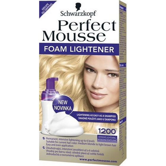Perfect Mousse Foam Lightener intenzívny zosvetľovač na vlasy 1200