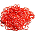 Loom Bands gumičky na pletení náramků Červené s bílým 200 kusů