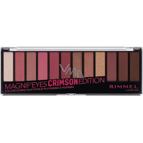 Rimmel London Magnifeyes Paleta očných tieňov 007 Crimson Edition 14,16 g