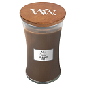 Woodwick Humidor - Puzdro na cigary vonná sviečka s dreveným knôtom a viečkom sklo veľká 609,5 g