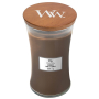 Woodwick Humidor - Puzdro na cigary vonná sviečka s dreveným knôtom a viečkom sklo veľká 609,5 g