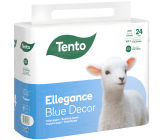 Tento Ellegance Blue Decor toaletný papier 3 vrstvový, 15,5 m, 24 kusov