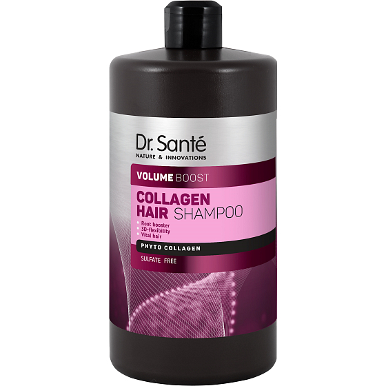 Dr. Šampón Santé Collagen Hair Volume Boost pre poškodené, suché vlasy a vlasy bez objemu 1 l