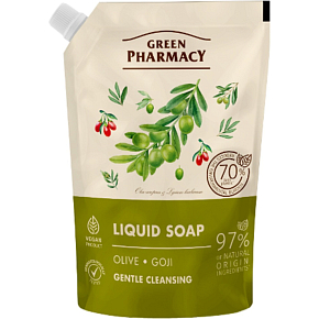 Green Pharmacy Oliva a Goji tekuté mydlo náhradná náplň 460 ml