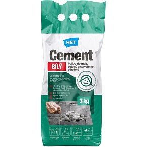 Het cement biely, pre prípravu malty a betónov, 3 kg