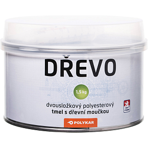 Polykar Dřevo dvousložkový tmel na dřevo, brousitelný, 1,5 kg Polykar Dřevo dvousložkový tmel na dřevo, brousitelný, 1,5 kg