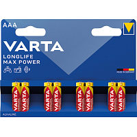 Varta Longlife Max Power AAA mikrotužkové batérie 8 ks