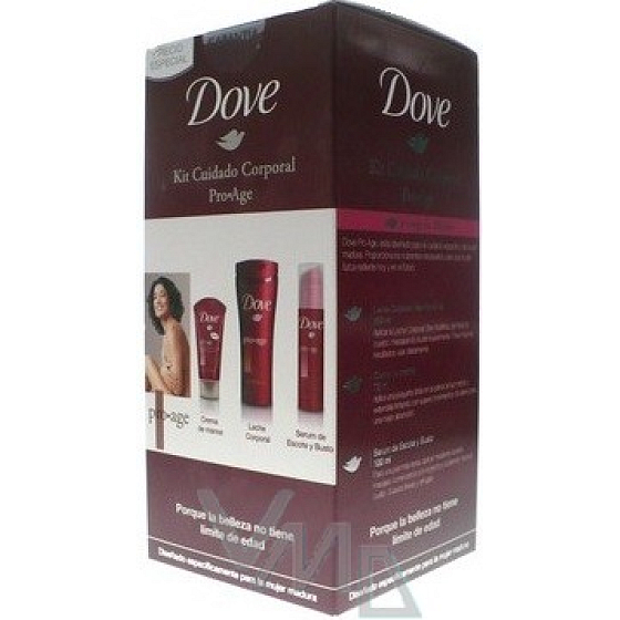 Dove Pro Age sérum 100 ml + telové mlieko 250 ml + krém na ruky 75 ml, kozmetická sada