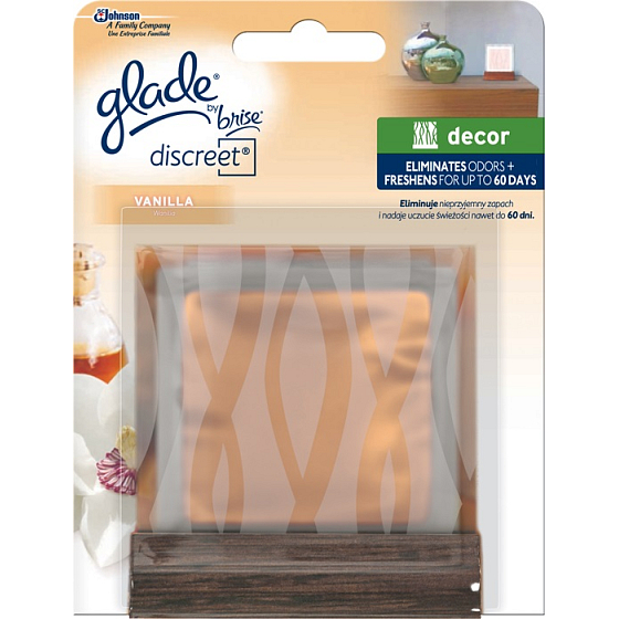 Glade Vanilla Discreet Decor osviežovač vzduchu sklo 8 g