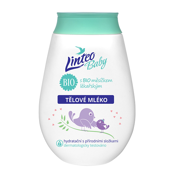 Linteo Baby Bio Sensitive Nechtík lekársky telové mlieko 250 ml