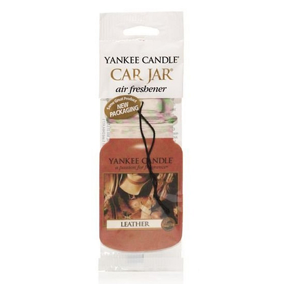 Yankee Candle Leather - Koža Classic vonná visačka do auta papierová 12 g