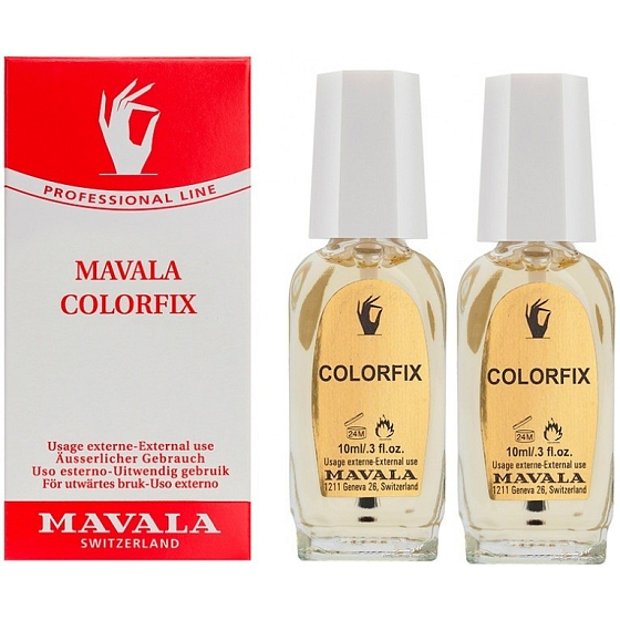 Mávala Colorfix spevňujúci lak pre lesk a ochrana laku pred lúpaním 2 x 10 ml