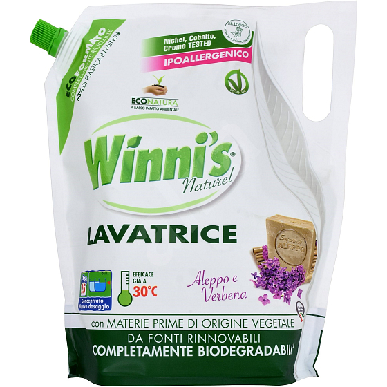 Winnis Eko Lavatrice Lavanda s mydlom prací gél na všetky typy vlákien jemných a farebných odevov 25 dávok 1250 ml