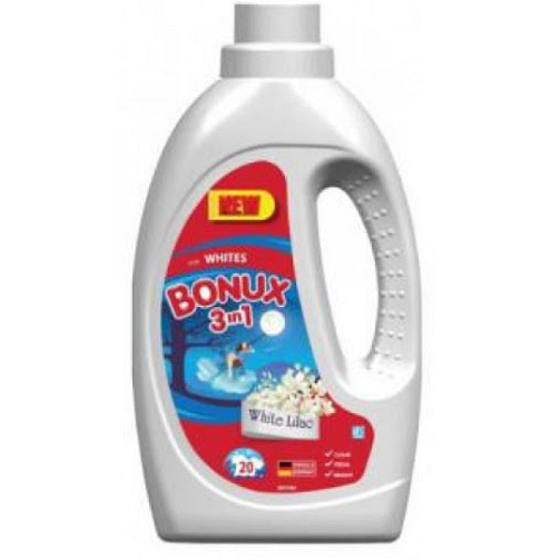 Bonux White Lilac 3v1 tekutý prací gél na biele prádlo 20 dávok 1,1 l