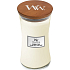 Woodwick Coconut & Tonka - Kokos a tonka boby vonná sviečka s dreveným knôtom a viečkom sklo veľká 609 g