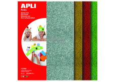 Apli Penová guma s trblietkami (modrá, zlatá, červená, zelená) 210 x 297 x 2 mm A4 4 listy