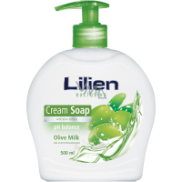 Lilien Olive Milk tekuté mydlo s dávkovačem, 500 ml