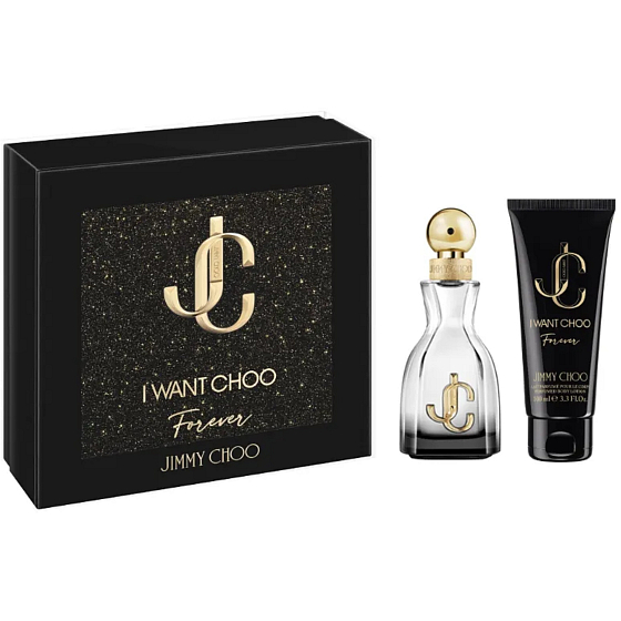 Jimmy Choo I Want Choo Forever parfumovaná voda 60 ml + telové mlieko 100 ml, darčeková súprava pre ženy