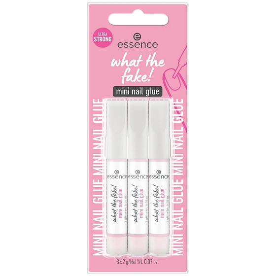 Essence What The Fake! mini lepidlo na nehty 3 x 2 g