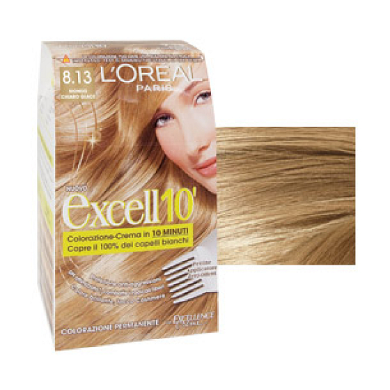 Loreal Paris Excell 10 farba na vlasy odtieň 8,13 svetlá ľadová blond