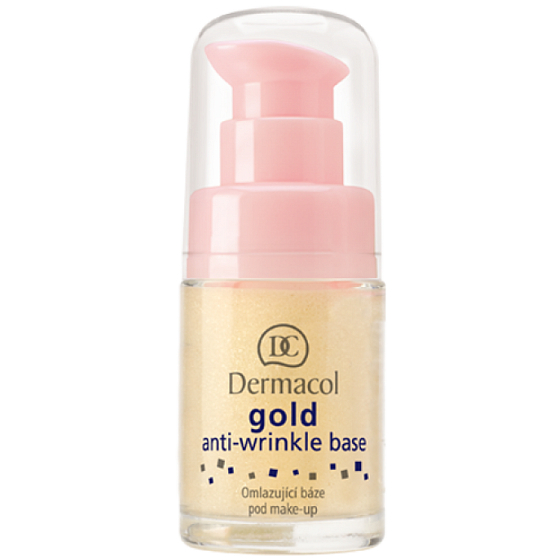 Dermacol Gold Anti-Wrinkle Base omladzujúce báza pod make-up so zlatom 15 ml