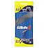 Gillette2 Blue3 pohotová holítka 6 kusov pre mužov